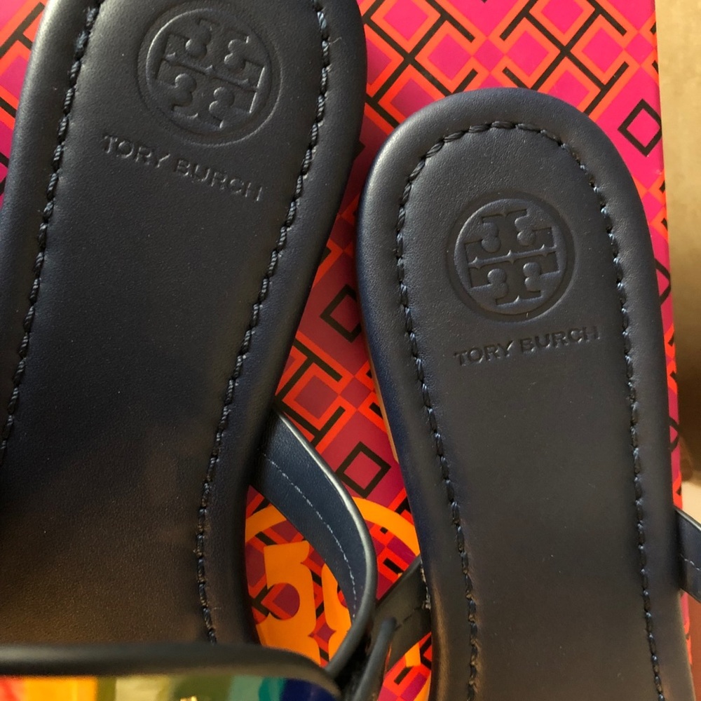 NIB TORY BURCH Miller Rainbow Leather Sandals - Picture 4 of 12